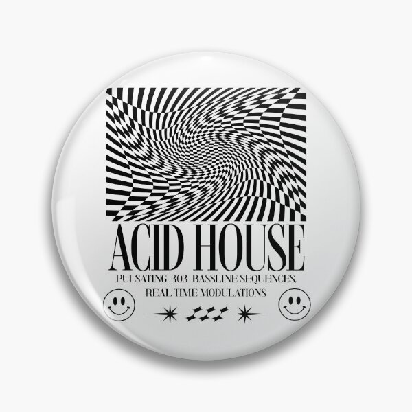 Item preview, ACID HOUSE  - Trippy Art Modulations (White) designed and sold by Discothreadz.