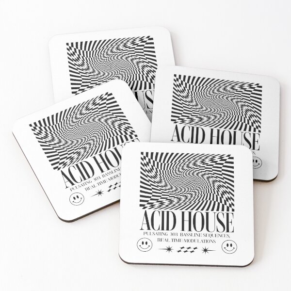 Item preview, ACID HOUSE  - Trippy Art Modulations (White) designed and sold by Discothreadz.