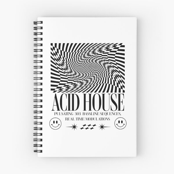 Artikelvorschau, ACID HOUSE - Trippy Art Modulations (Weiß) entworfen und verkauft von Discothreadz.