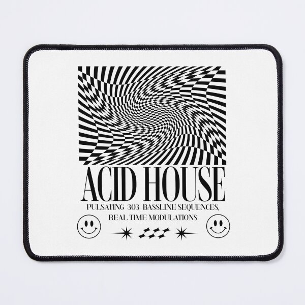 Item preview, ACID HOUSE  - Trippy Art Modulations (White) designed and sold by Discothreadz.
