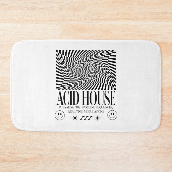 Item preview, ACID HOUSE  - Trippy Art Modulations (White) designed and sold by Discothreadz.
