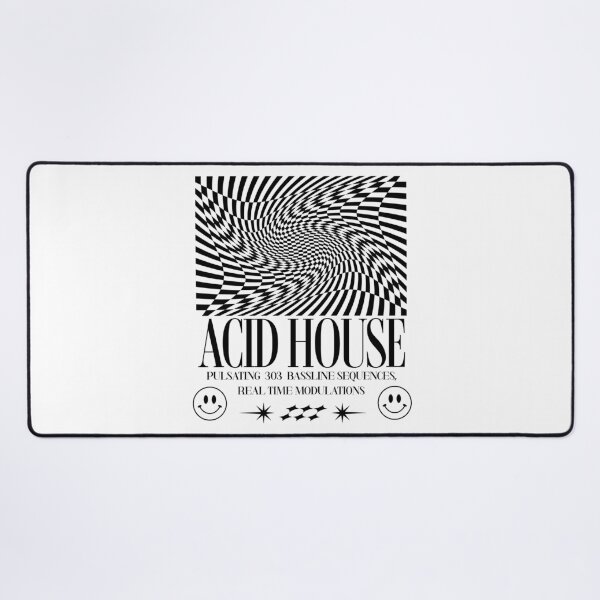 Item preview, ACID HOUSE - Trippy Art Modulations (White) designed and sold by Discothreadz.
