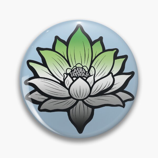 Item preview, Peaceful Aromantic Pride Flag Lotus, Aromantic Pride Design designed and sold by Travelslightly.
