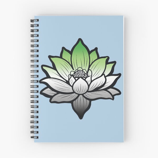 Item preview, Peaceful Aromantic Pride Flag Lotus, Aromantic Pride Design designed and sold by Travelslightly.