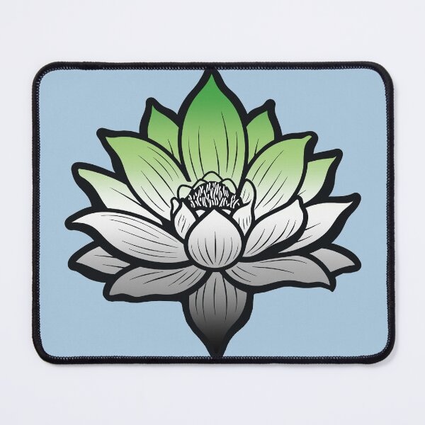 Item preview, Peaceful Aromantic Pride Flag Lotus, Aromantic Pride Design designed and sold by Travelslightly.