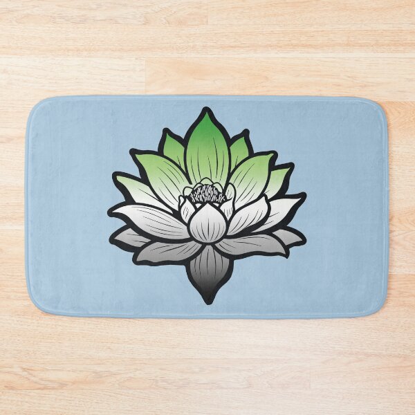 Item preview, Peaceful Aromantic Pride Flag Lotus, Aromantic Pride Design designed and sold by Travelslightly.