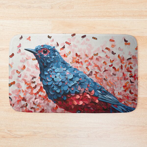 Item preview, Nature's Palette: The Bluebird’s Butterfly Mosaic designed and sold by Diego Re.