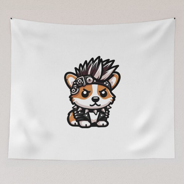 Item preview, punk corgi designed and sold by FerdiEverywhere.