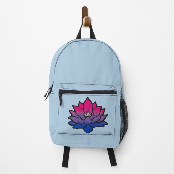 Item preview, Peaceful Bisexual Pride Flag Lotus, Bi Pride Design designed and sold by Travelslightly.