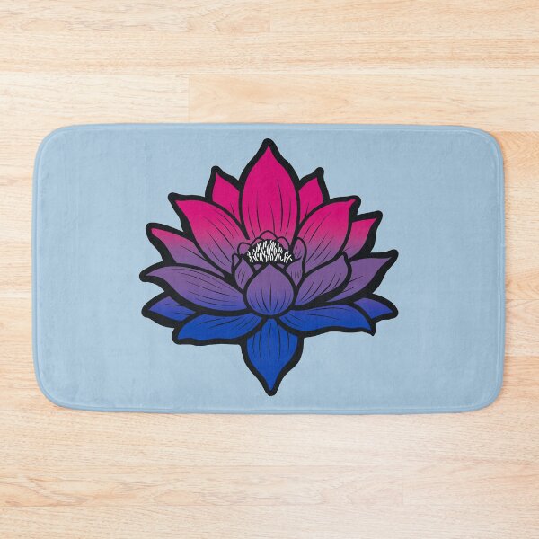 Item preview, Peaceful Bisexual Pride Flag Lotus, Bi Pride Design designed and sold by Travelslightly.