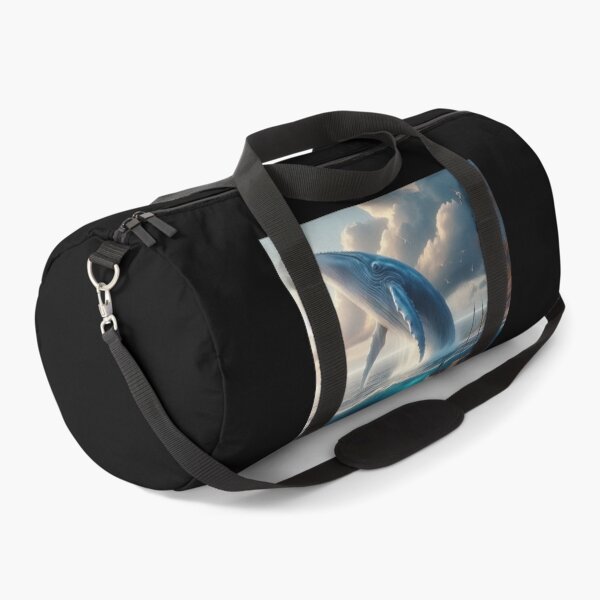 Item preview, Blue Whale Breaches Near a Fishing Boat designed and sold by CarolM.