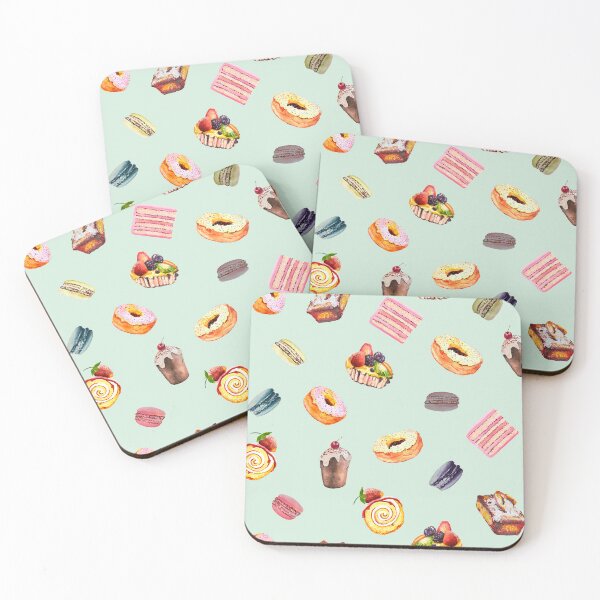 Item preview, Cute colourful watercolour cake pattern designed and sold by PrintHatcher.
