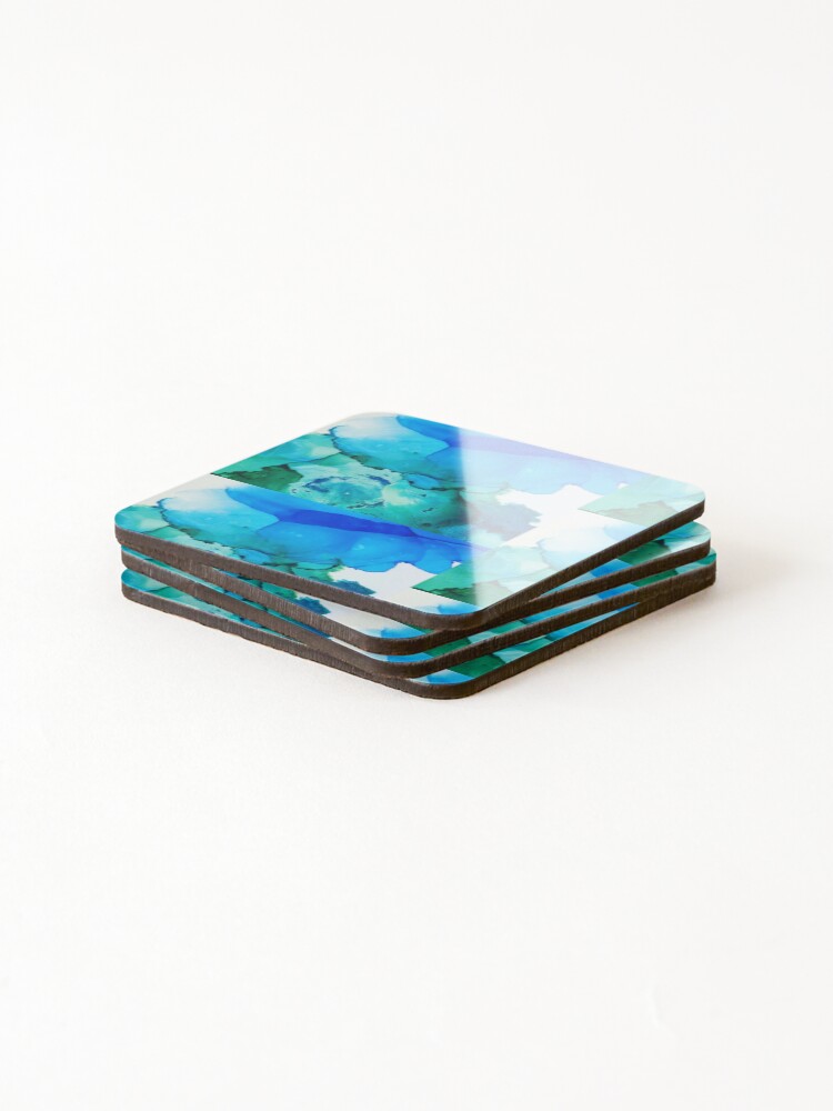 Thumbnail 4 of 5, Coasters (Set of 4), Ocean designed and sold by RoshiArt.