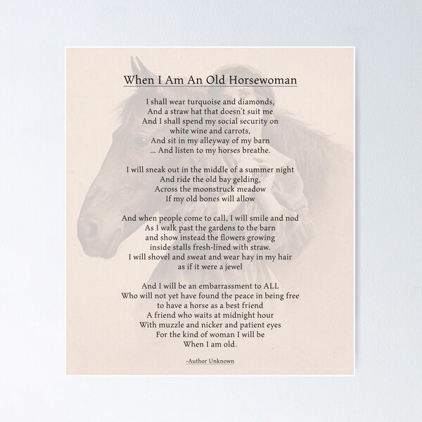 Artikel-Vorschau von Wenn ich ein Old Horsewoman-Design bin, designt und verkauft von Ginny Luttrell.