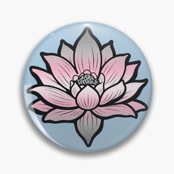 Item preview, Peaceful Demigirl Pride Flag Lotus, Demigirl Pride Design designed and sold by Travelslightly.