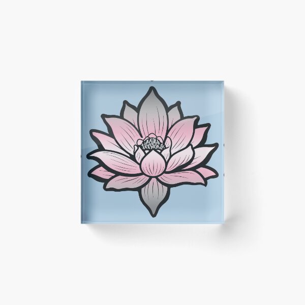 Item preview, Peaceful Demigirl Pride Flag Lotus, Demigirl Pride Design designed and sold by Travelslightly.