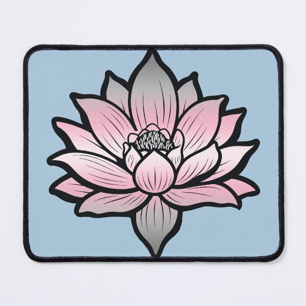 Item preview, Peaceful Demigirl Pride Flag Lotus, Demigirl Pride Design designed and sold by Travelslightly.