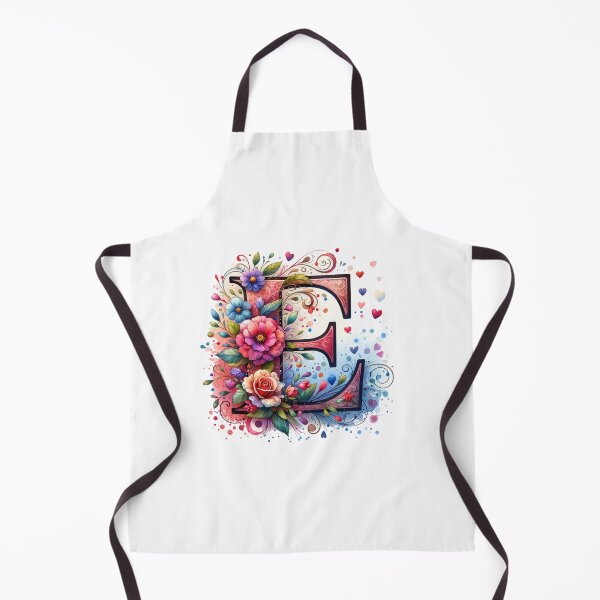 Item preview, The Letter E with Flowers and Hearts designed and sold by PassionforLove.