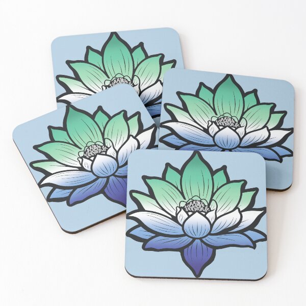 Item preview, Peaceful Gay MLM Pride Flag Lotus, MLM Pride Design designed and sold by Travelslightly.