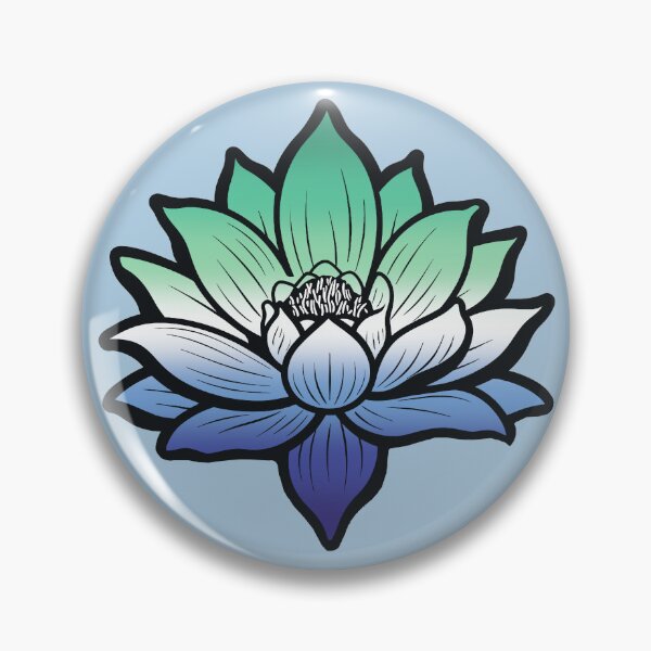 Item preview, Peaceful Gay MLM Pride Flag Lotus, MLM Pride Design designed and sold by Travelslightly.
