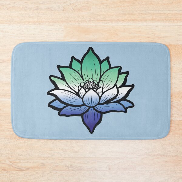 Item preview, Peaceful Gay MLM Pride Flag Lotus, MLM Pride Design designed and sold by Travelslightly.