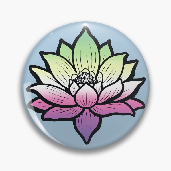 Item preview, Peaceful Genderfae Pride Flag Lotus, Genderdoe Pride Design, fae faer genderfaunet  designed and sold by Travelslightly.