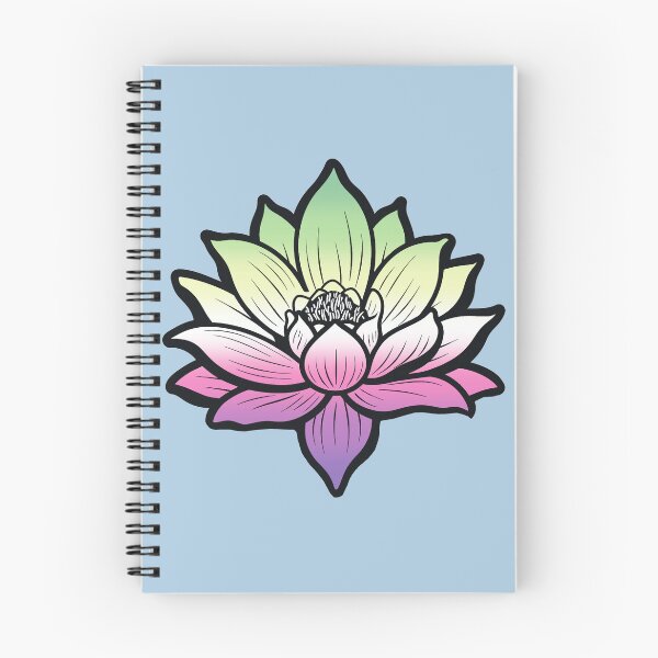 Item preview, Peaceful Genderfae Pride Flag Lotus, Genderdoe Pride Design, fae faer genderfaunet  designed and sold by Travelslightly.