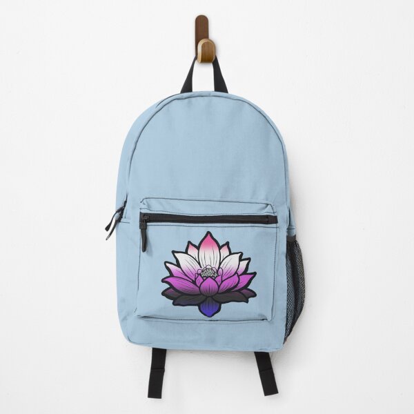 Item preview, Peaceful Genderfluid Pride Flag Lotus, Genderfluid Pride Design designed and sold by Travelslightly.