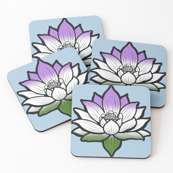 Item preview, Peaceful Genderqueer Pride Flag Lotus, Genderqueer Pride Design designed and sold by Travelslightly.