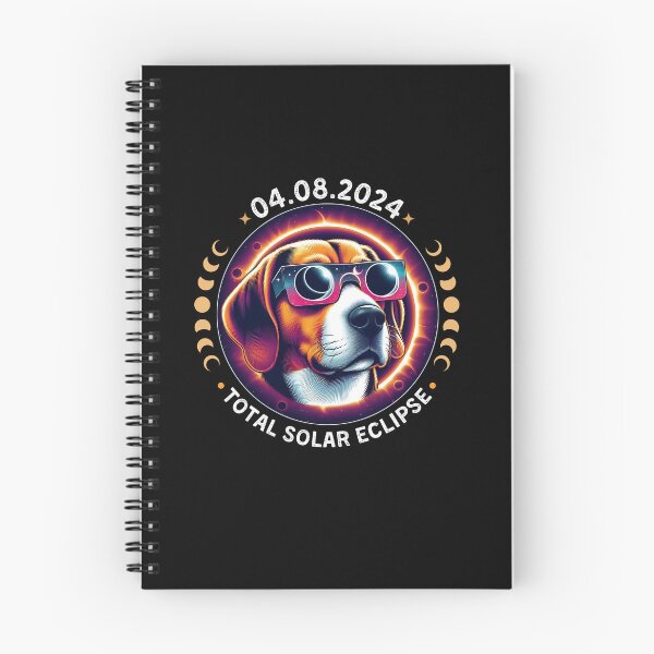 Item preview, Funny Beagle Dog  In TotalSolar Eclipse, wearing eclipse glasses designed and sold by ArtByKatti.