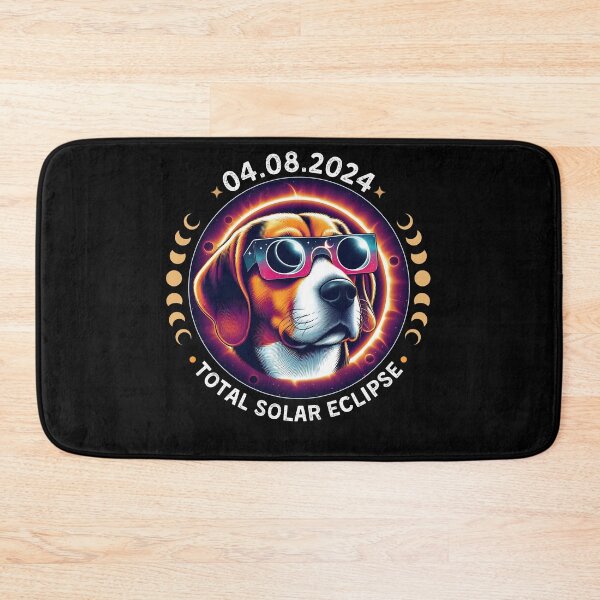 Item preview, Funny Beagle Dog  In TotalSolar Eclipse, wearing eclipse glasses designed and sold by ArtByKatti.