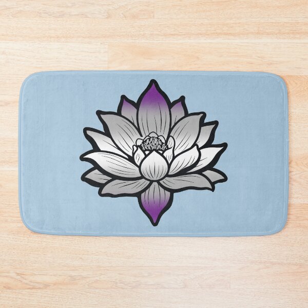 Item preview, Peaceful Graysexual Pride Flag Lotus, Greysexual Pride Design designed and sold by Travelslightly.