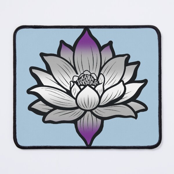 Item preview, Peaceful Graysexual Pride Flag Lotus, Greysexual Pride Design designed and sold by Travelslightly.