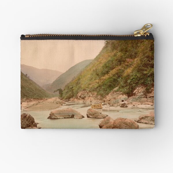 View of rapids, Kyoto Zipper Pouch