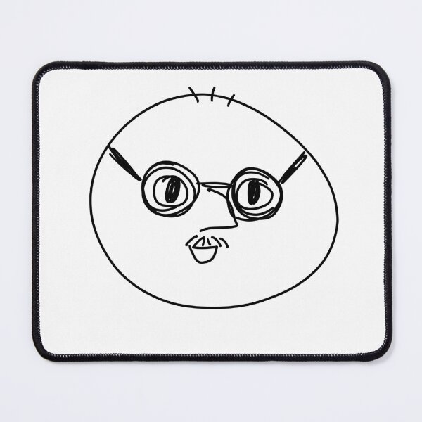 Item preview, Simple Silly Goofy Nerd Face Doodle Emoji designed and sold by CapybaraDesignz.