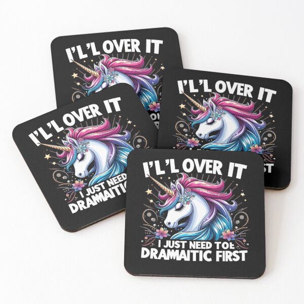 Item preview, Funny Dramatic First Attitude Gift I'll Get Over It I Just Need To Be Dramatic First Modern Drama Statement for Theatrical Vibes Graphic Witty Drama Quote designed and sold by Kiraz771s.