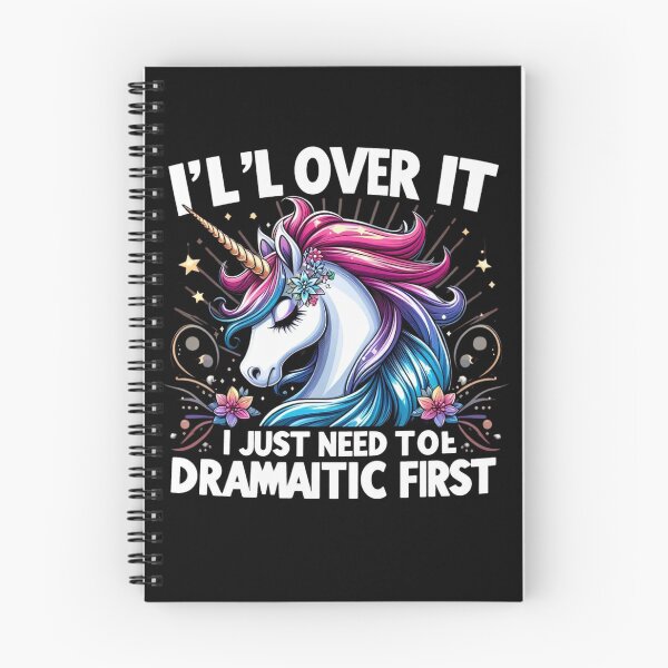 Item preview, Funny Dramatic First Attitude Gift I'll Get Over It I Just Need To Be Dramatic First Modern Drama Statement for Theatrical Vibes Graphic Witty Drama Quote designed and sold by Kiraz771s.