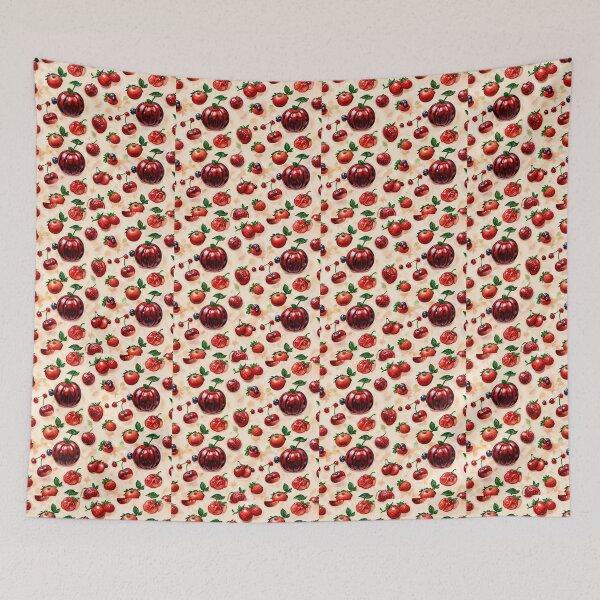 Item preview, seamless pattern with red apples designed and sold by Iiibear888.