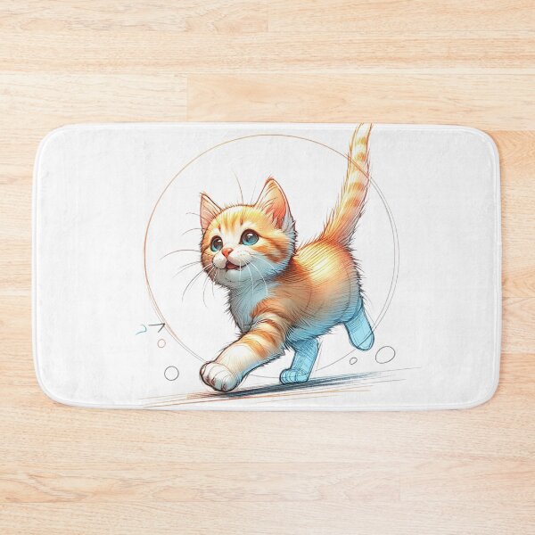Item preview, Running Playful Kitten designed and sold by Platinumpalette.