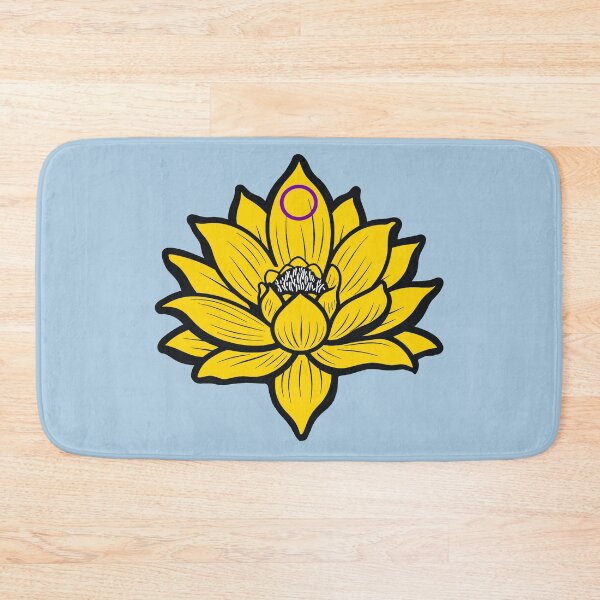 Item preview, Peaceful Intersex Pride Flag Lotus, Intersex Pride Design designed and sold by Travelslightly.