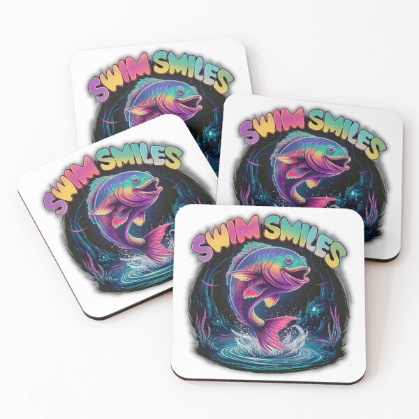 Item preview, Swim Smiles: Colorful Typography Design for Swimmers designed and sold by TRYIITSTEES.