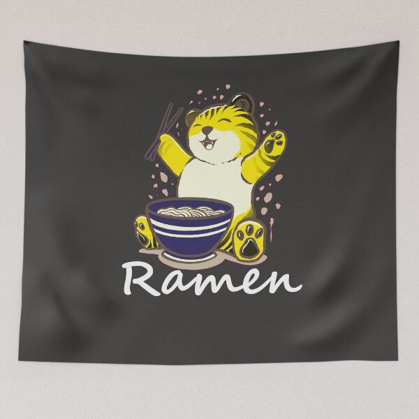 Item preview, Cat Ramen Anime Kawaii Neko Eat Noodle designed and sold by amrichjimi.