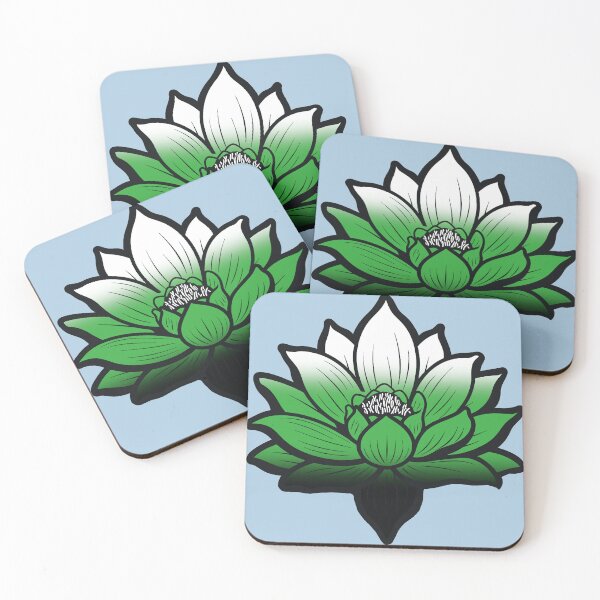 Item preview, Peaceful Neutrois Pride Flag Lotus, Neutrois Pride Design designed and sold by Travelslightly.