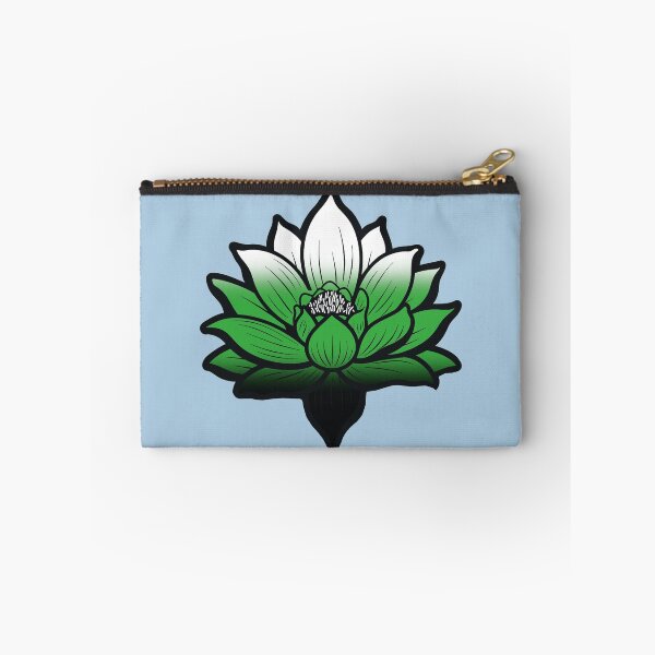 Item preview, Peaceful Neutrois Pride Flag Lotus, Neutrois Pride Design designed and sold by Travelslightly.