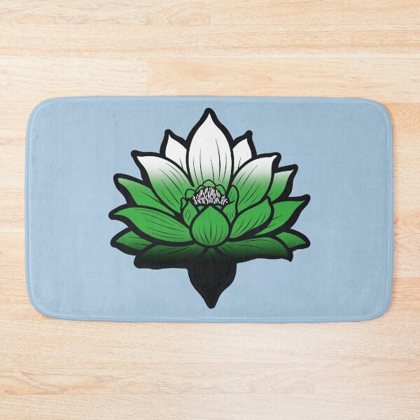 Item preview, Peaceful Neutrois Pride Flag Lotus, Neutrois Pride Design designed and sold by Travelslightly.