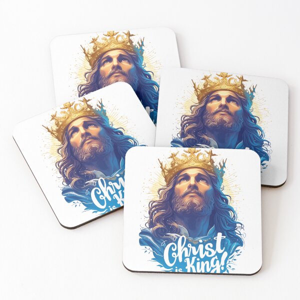 Item preview, Christ is King! - Christian religious sticker designed and sold by Mephisto696.