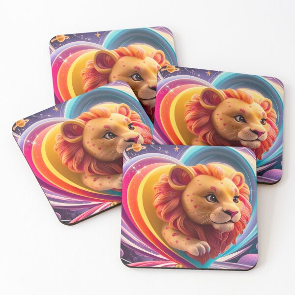 Item preview, Leo Zodiac, lindo león, forma de corazón designed and sold by ZodiacWonders.