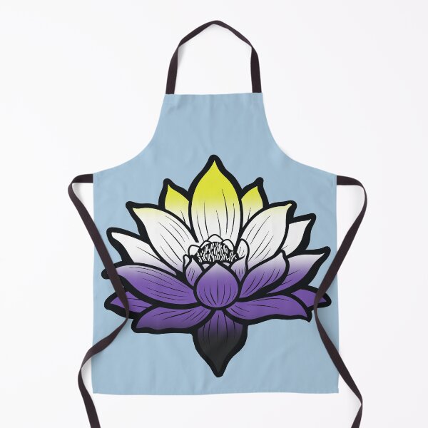 Item preview, Peaceful Nonbinary Pride Flag Lotus, Enby Pride Design designed and sold by Travelslightly.
