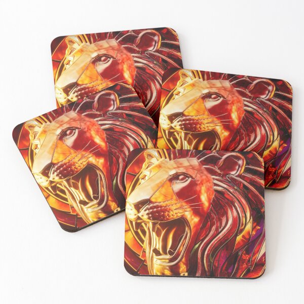 Item preview, Leo Zodiac, stained glass designed and sold by ZodiacWonders.