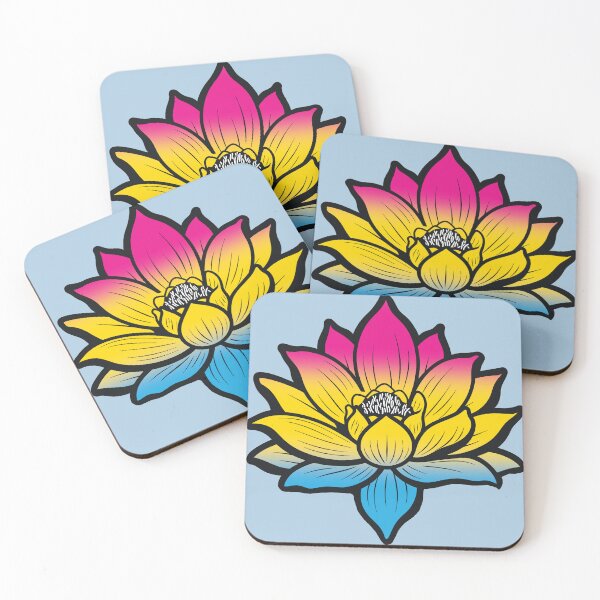 Item preview, Peaceful Pansexual Pride Flag Lotus, Pan Pride Design designed and sold by Travelslightly.